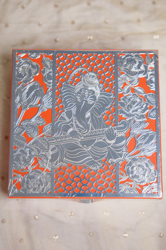 Ganesha Silver-Plated Keepsake Box