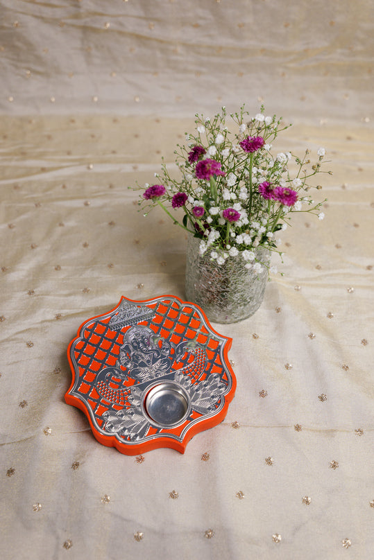 
                      
                        Ganesha Silver-Plated Tea-Light
                      
                    