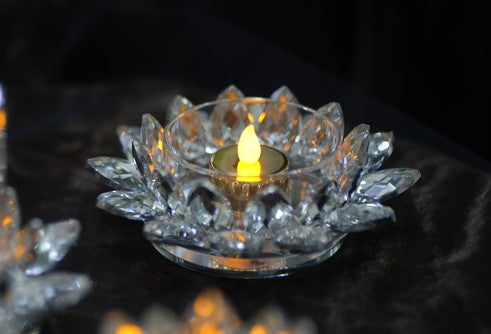 Gemstone Lotus Candle Stand