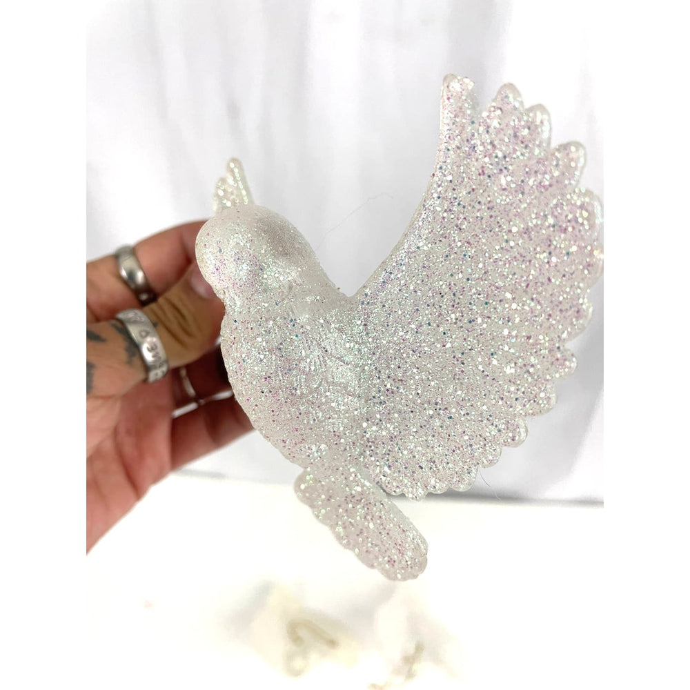 Glitter Bird Hanging Ornaments