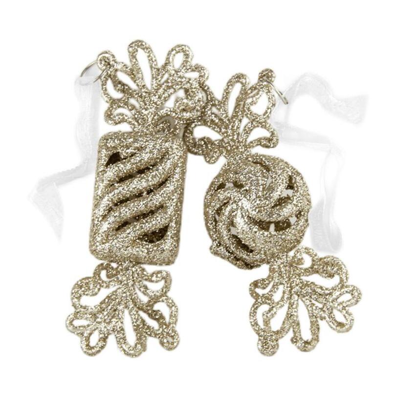 Glitter Chocolate Hanging Ornaments (Set)