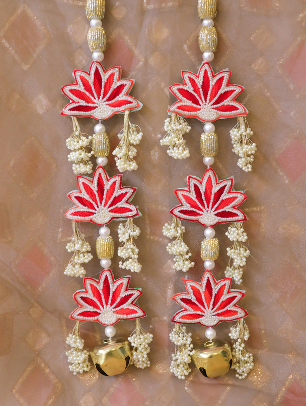 Golden Bell Lotus Wall Hanging