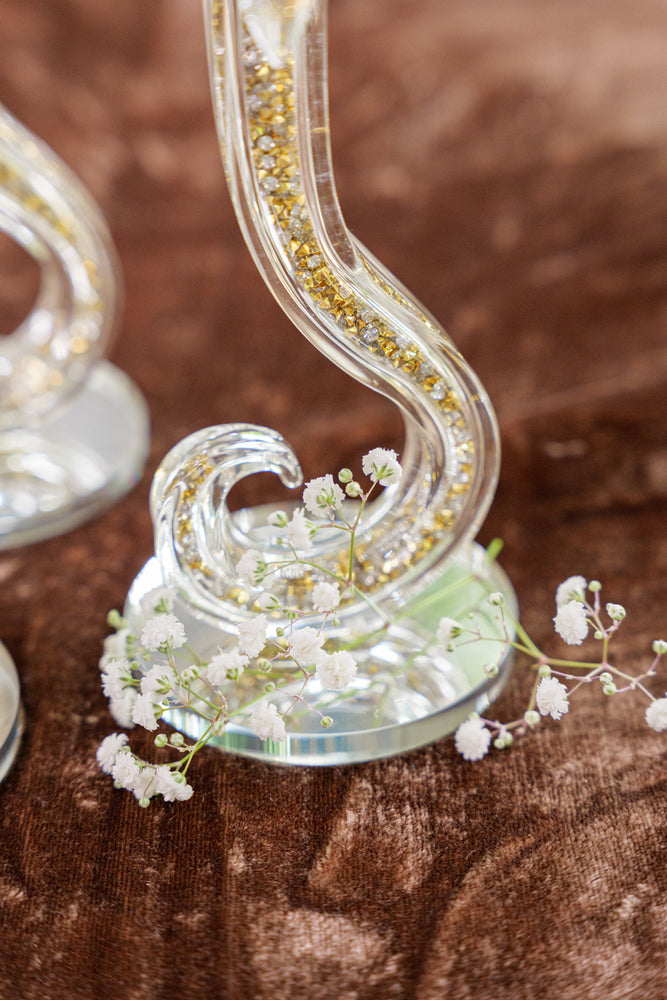 
                      
                        Golden Crystal Lotus Candle Holder (Set)
                      
                    