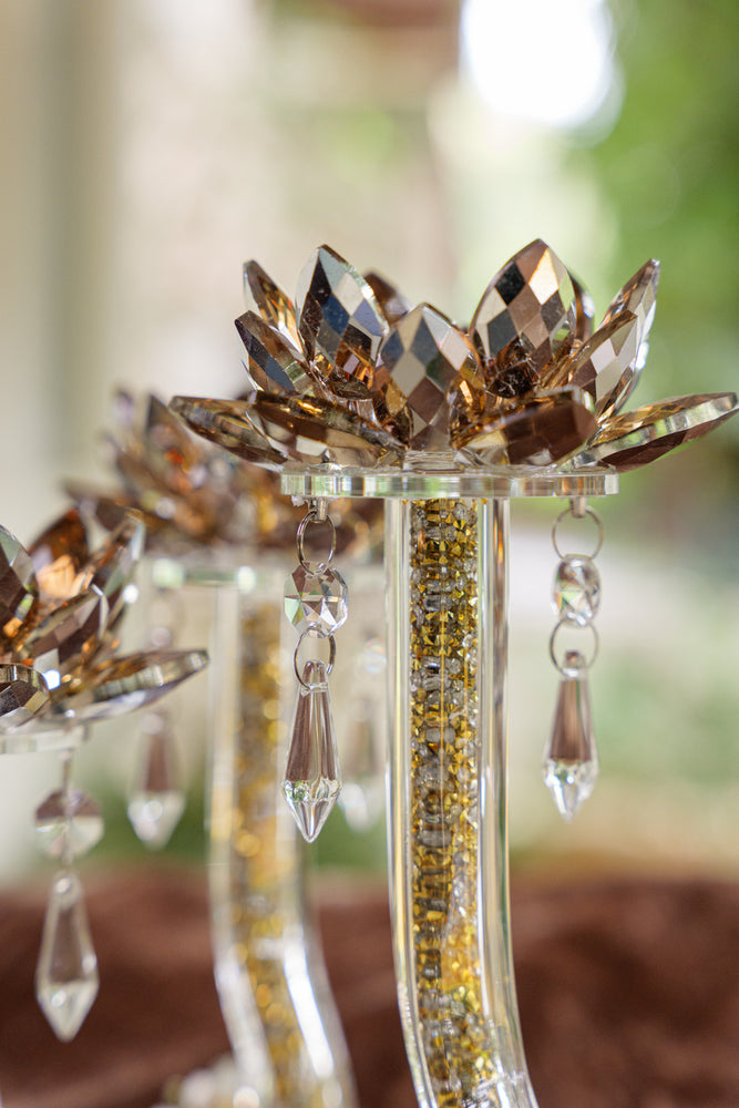 
                      
                        Golden Crystal Lotus Candle Holder (Set)
                      
                    