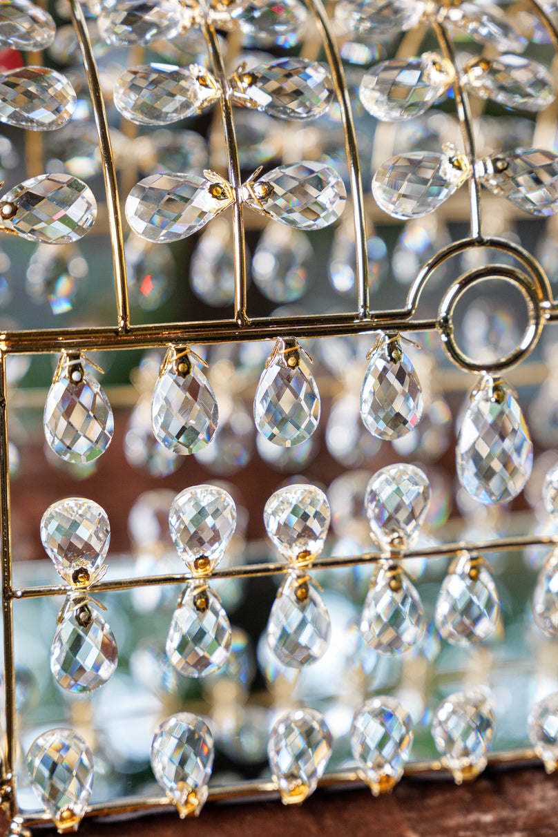 Golden Crystal Treasure Box