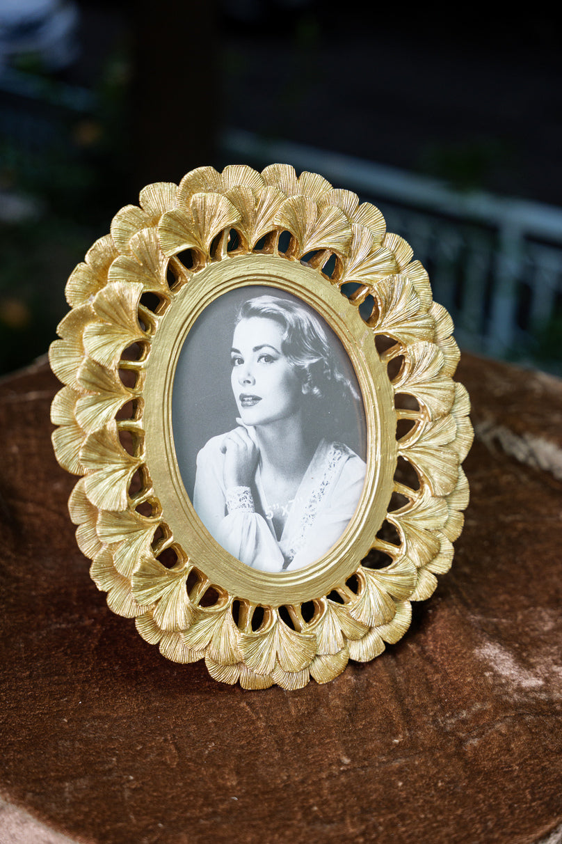 Golden Leaf Photo Frame