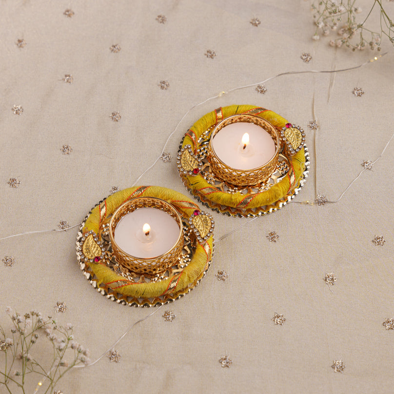 
                      
                        Golden Leaf Tealight Holder
                      
                    
