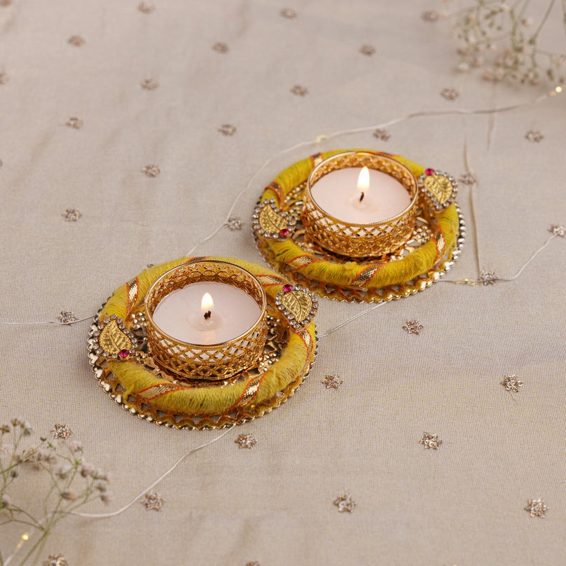 
                      
                        Golden Leaf Tealight Holder
                      
                    