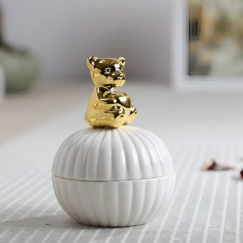 Golden Mini Round Jar