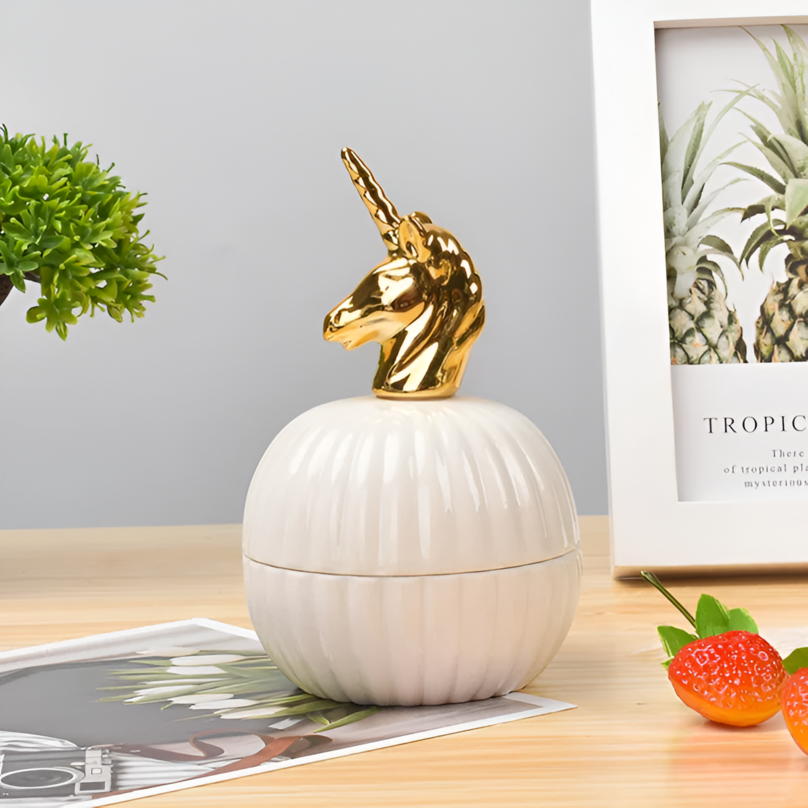 Golden Mini Round Jar