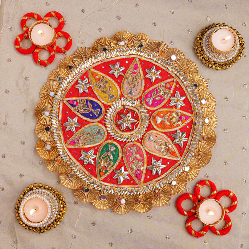 Handcrafted Decorative Tealight Rangoli