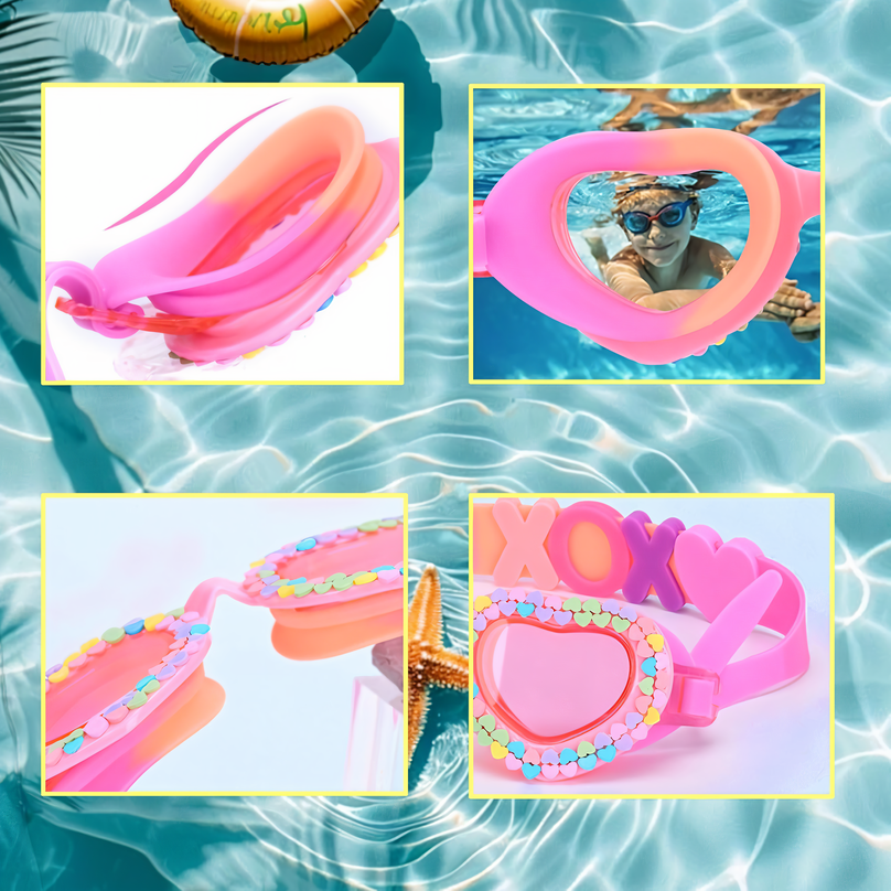 Heart-Shaped Swimming Goggles