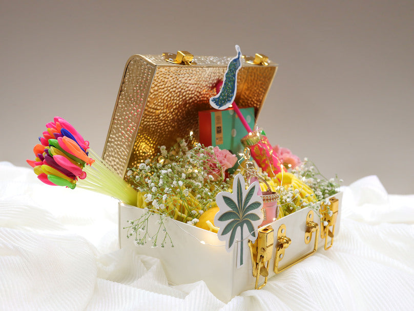Holi Metal Trunk Hamper (Custmizable)