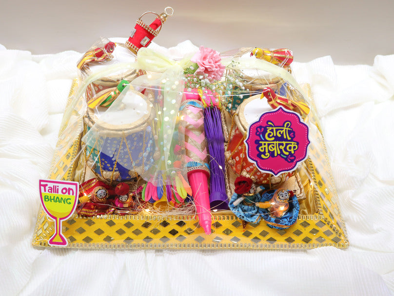 Holi Tray Hamper (Customizable)