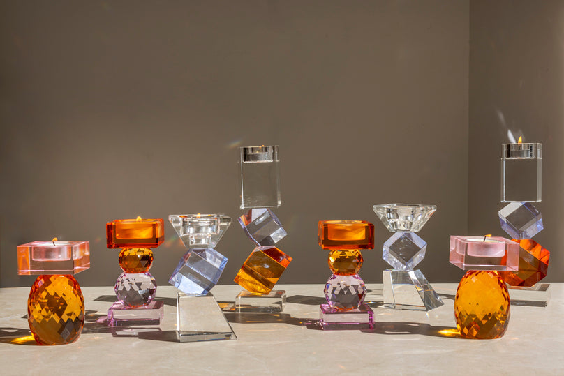 
                      
                        Holographic Square Crystal Candle Stand
                      
                    