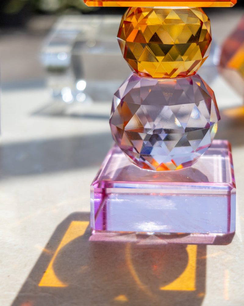 
                      
                        Holographic Symmetric Crystal Candle Stand
                      
                    