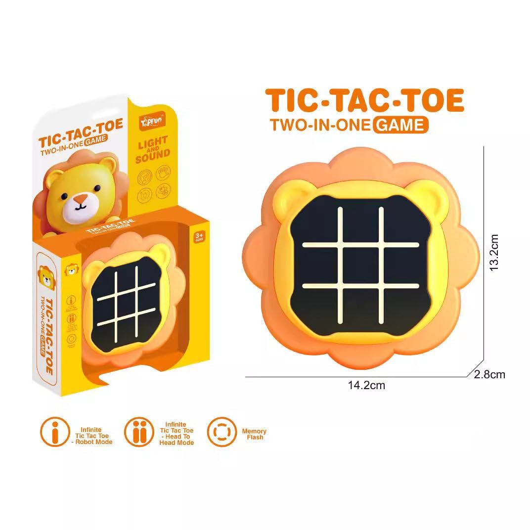 Animal themed Tic Tac Toe game for kids learning