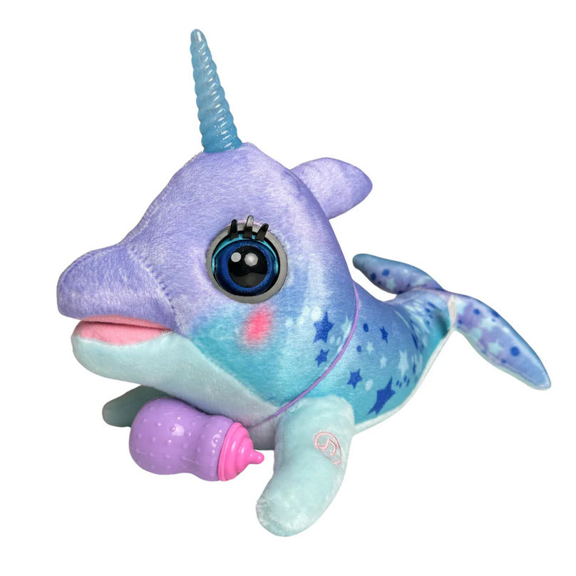 Cute dolphin soft toy with music