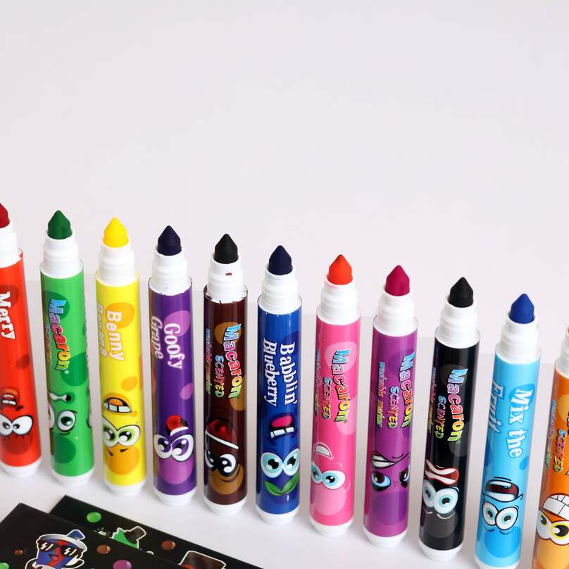 Washable coloring markers set for kids drawing