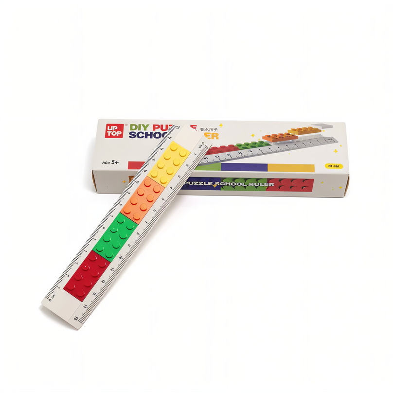 Educational puzzle ruler for school use