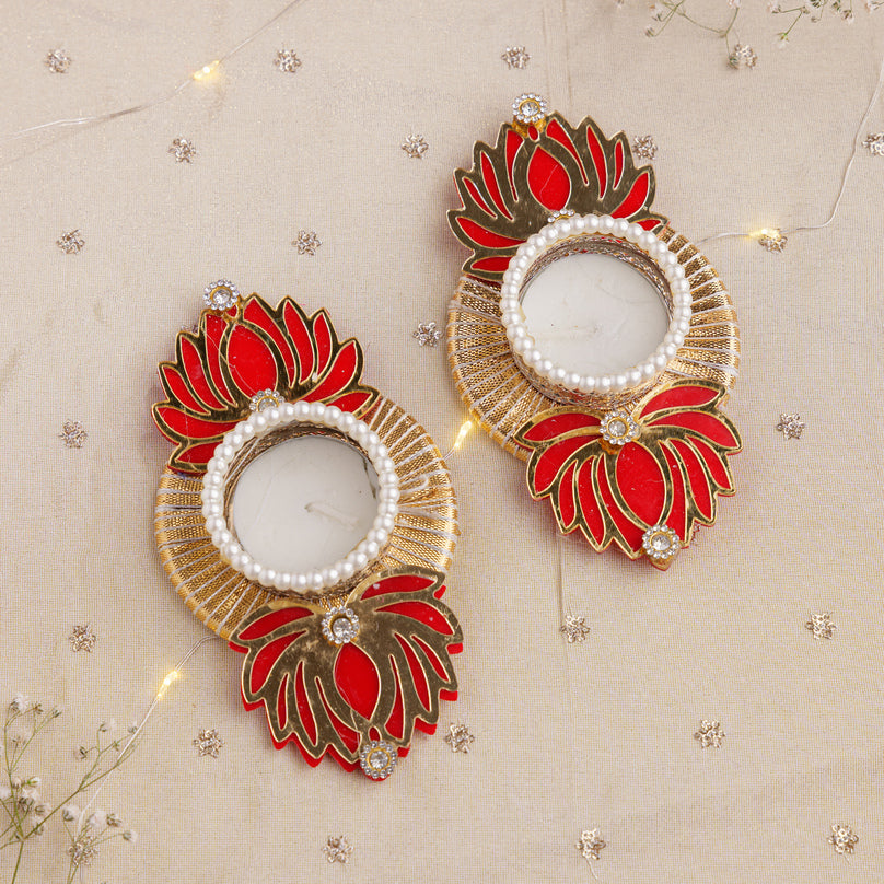 Lotus Design Decorative Tealight Holders