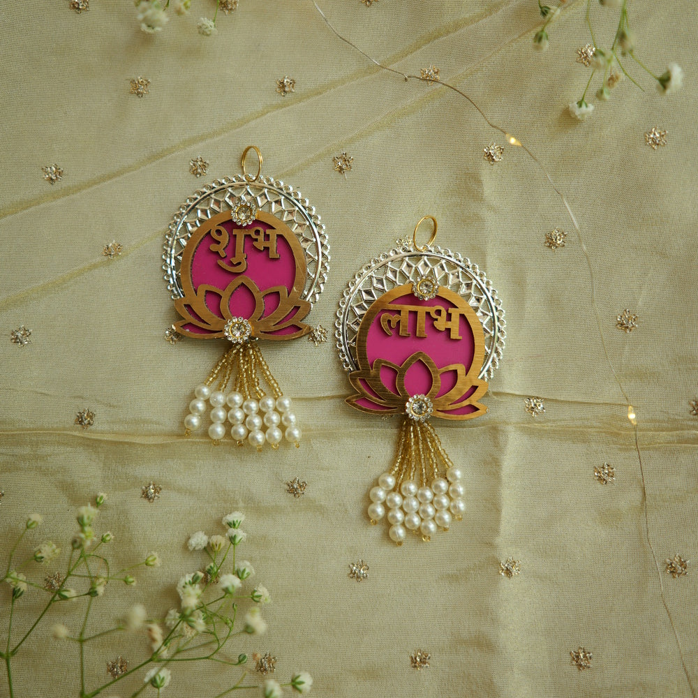 Lotus Pearl Shubh Labh Hanging