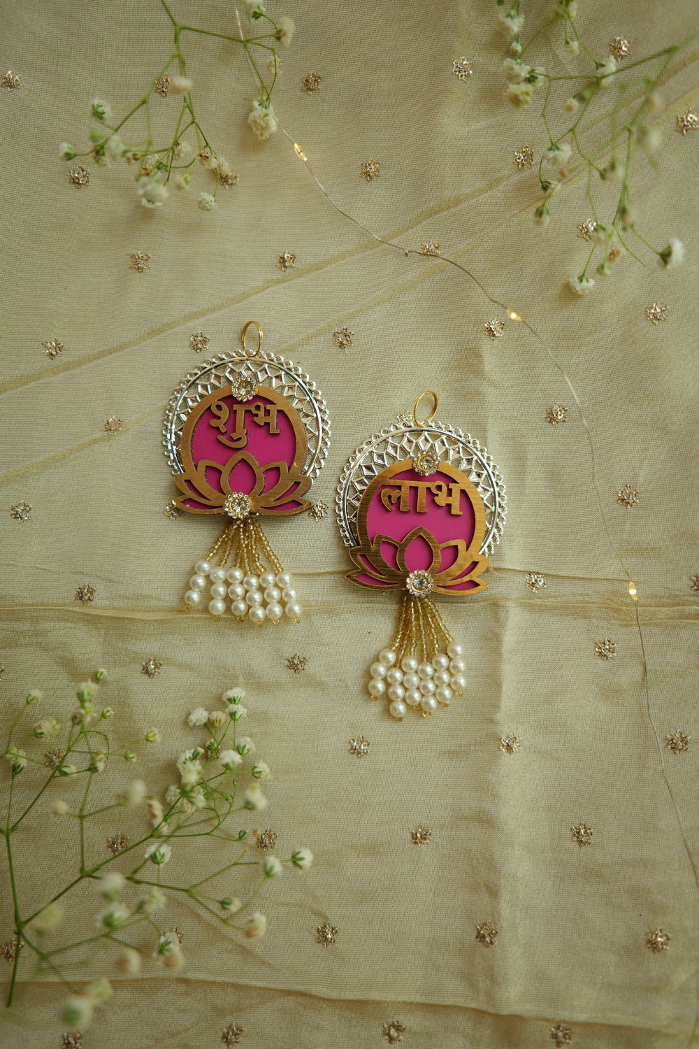 Lotus Pearl Shubh Labh Hanging