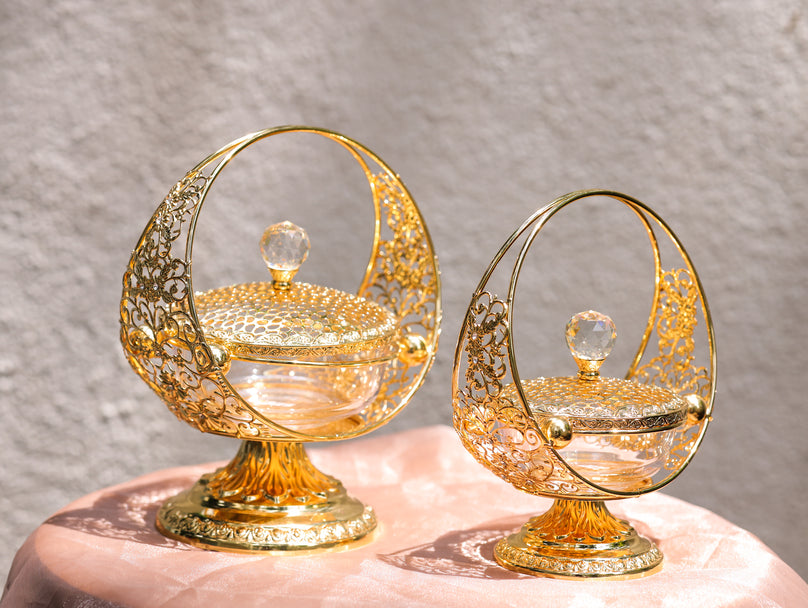 Luxury decorative serving bowl