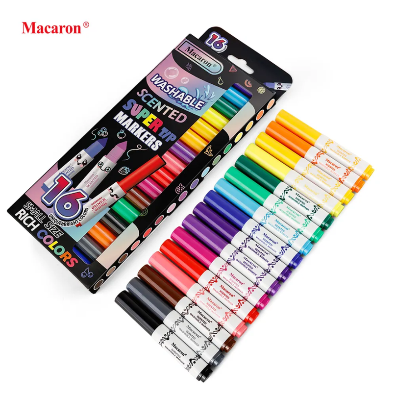 Macaron scented marker set 16 colors for kids