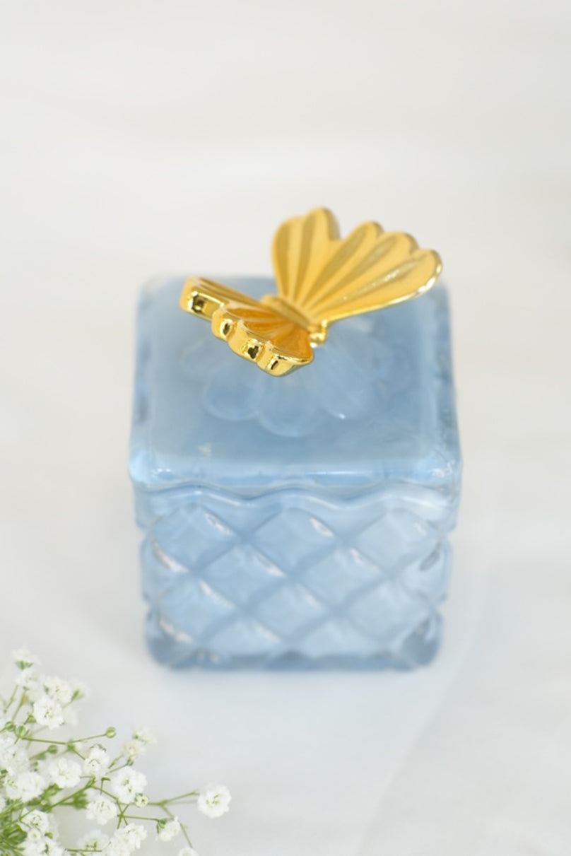 Majestic Sapphire Square Jar