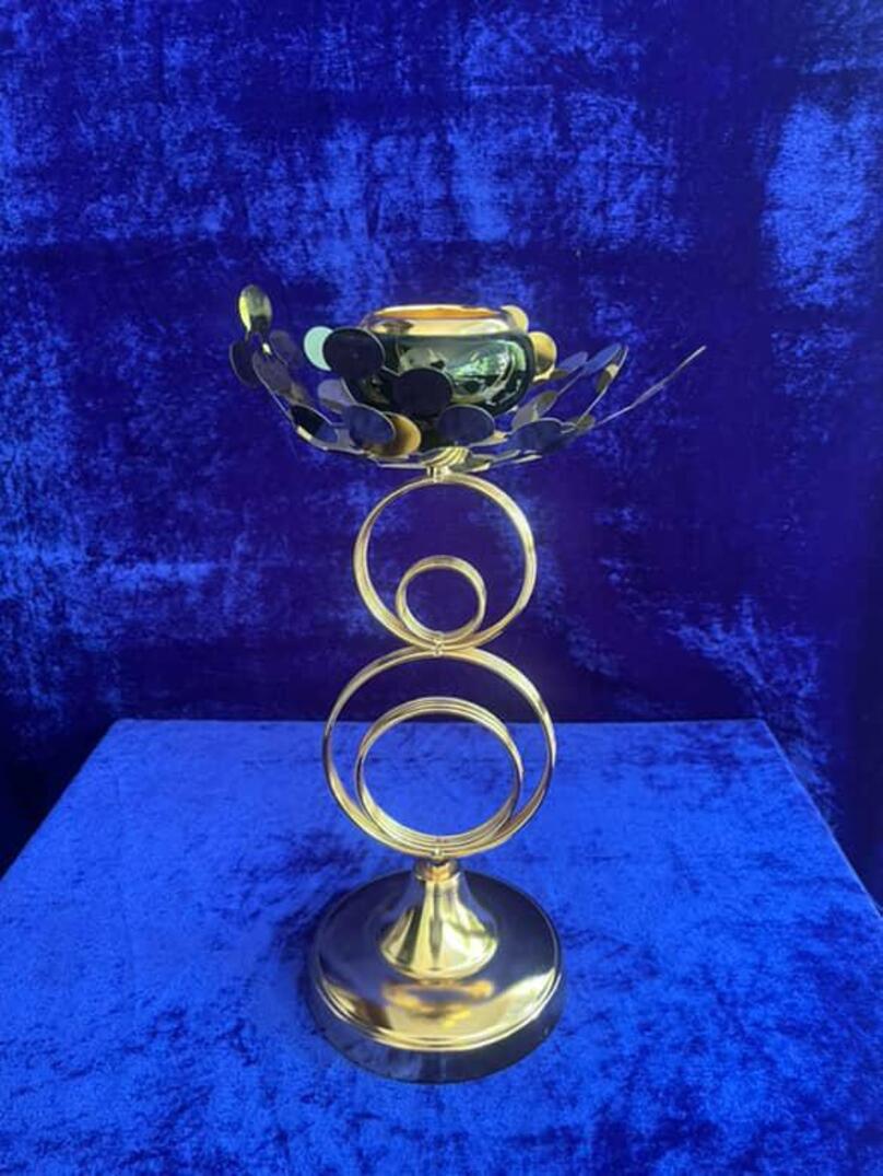 Orb & Petal Candle Stand