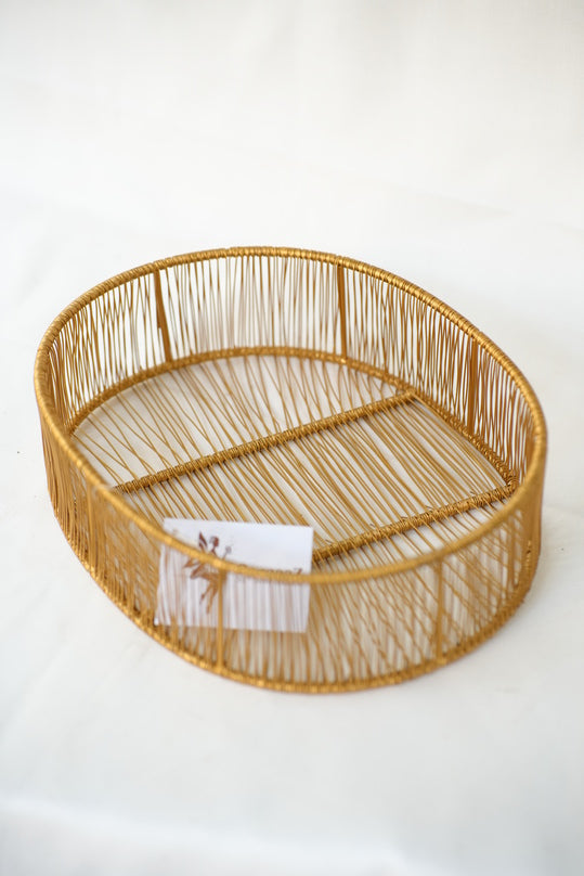 Oval Metal Basket