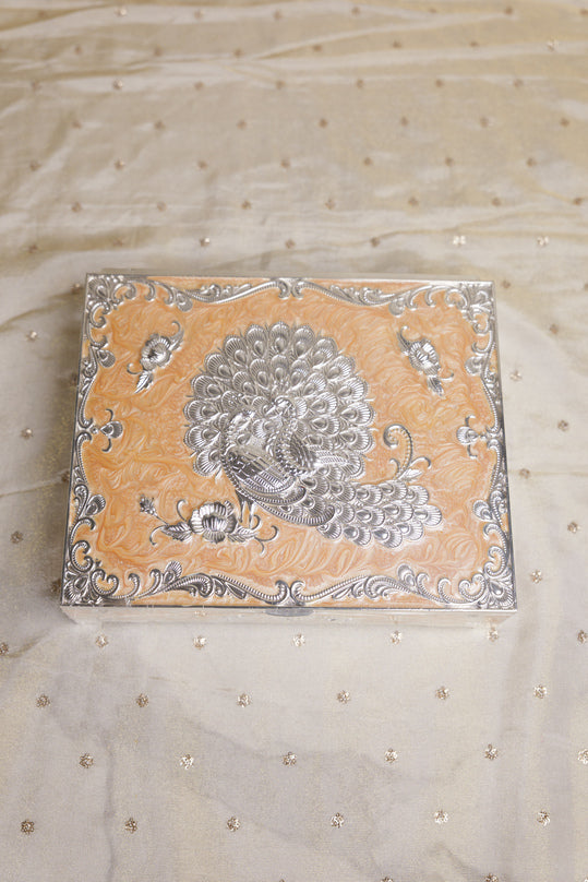 
                      
                        Peacock German Silver Decorative Box
                      
                    