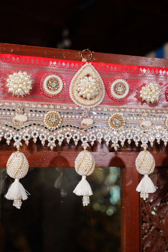 Pearl & Bead Embroidered Toran