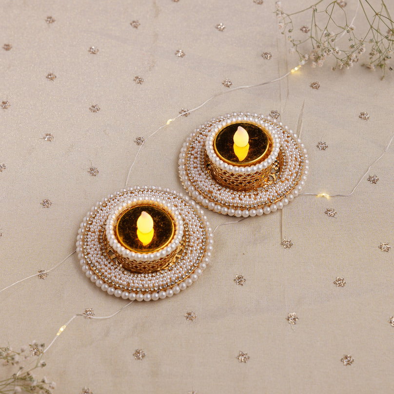 Pearl Glow Tealight Holder