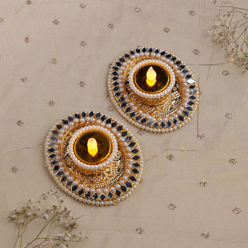 Pearl Shine Tealight Holder