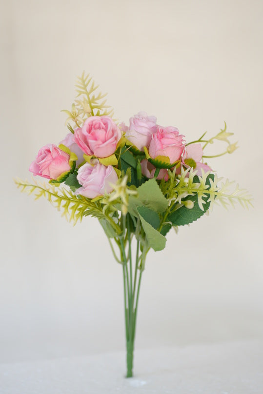 Petite Blooms Faux Rose Elegance