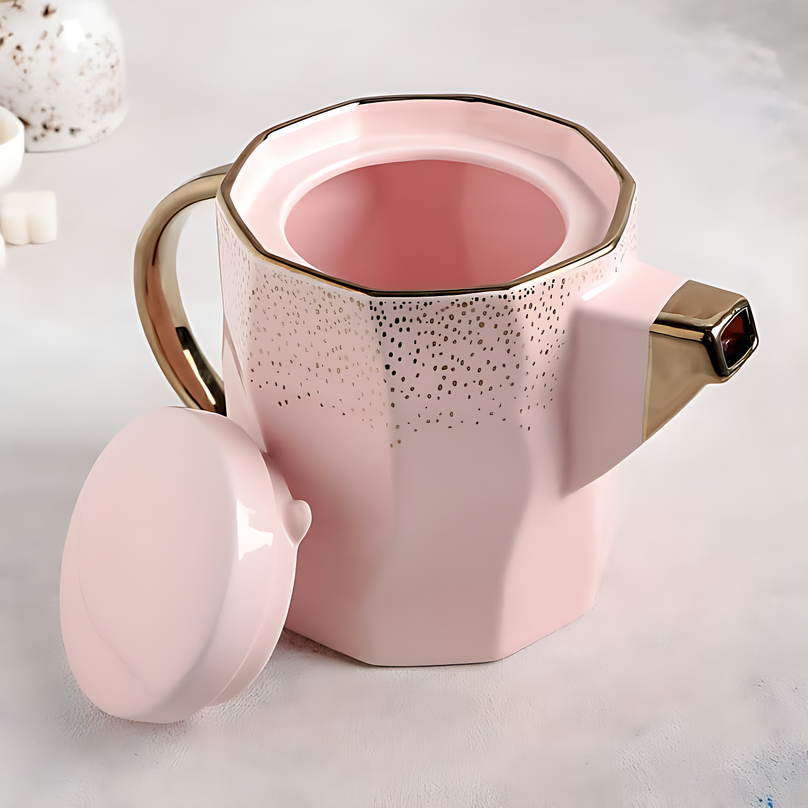 Pink Wooden Cup Set