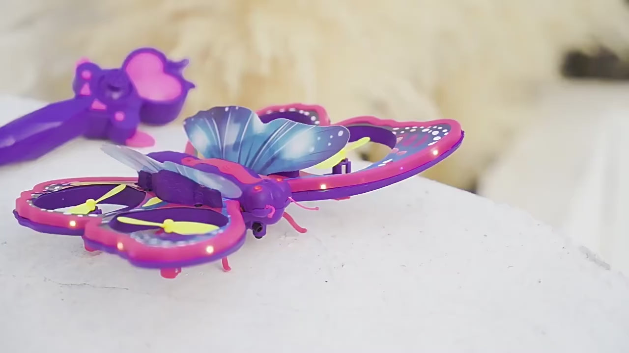 Butterfly Mini Drone for Kids | RC Quadcopter | LED Lights | Rechargeable