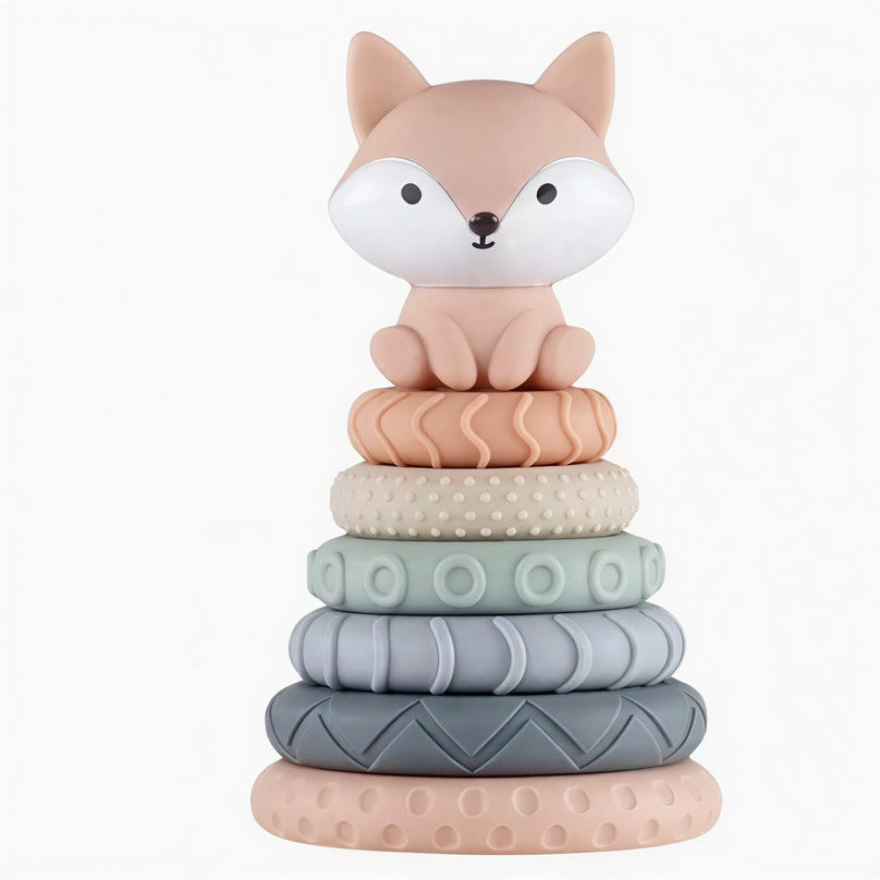 Fox Puzzle Stacking Building Blocks