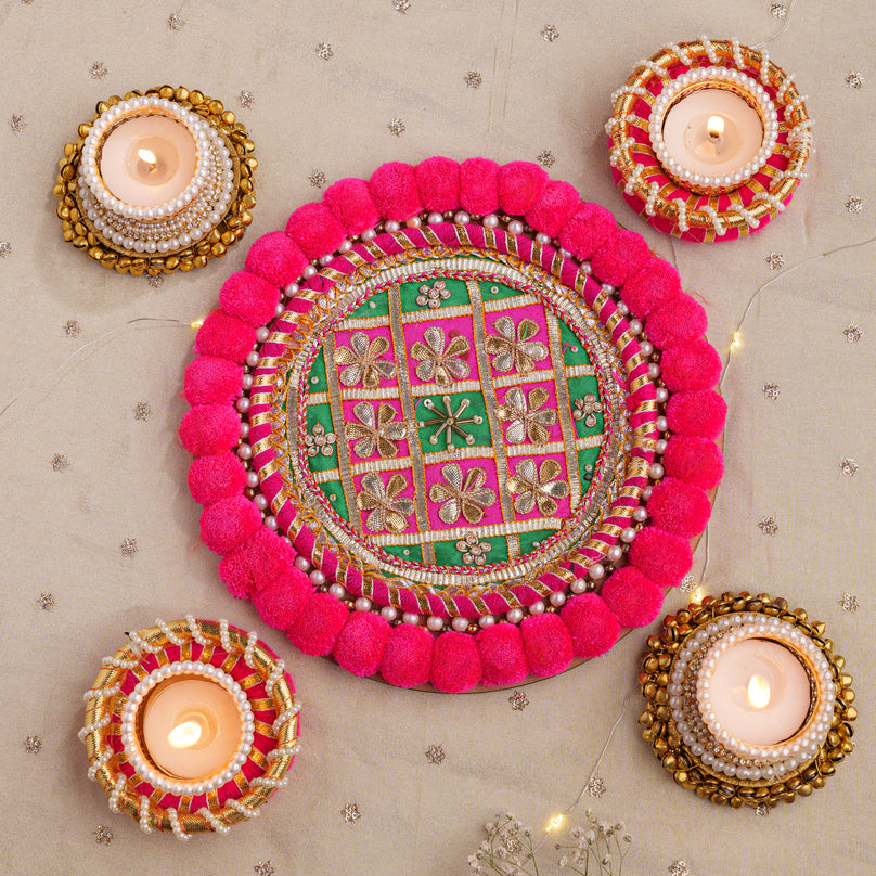 
                      
                        Radiant Blossom Rangoli
                      
                    