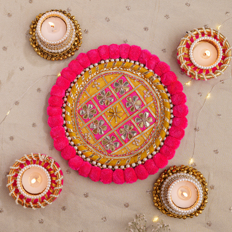 
                      
                        Radiant Blossom Rangoli
                      
                    