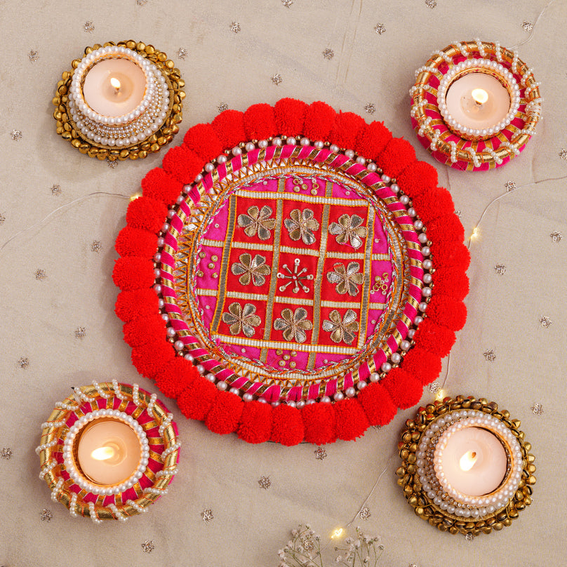 Radiant Blossom Rangoli