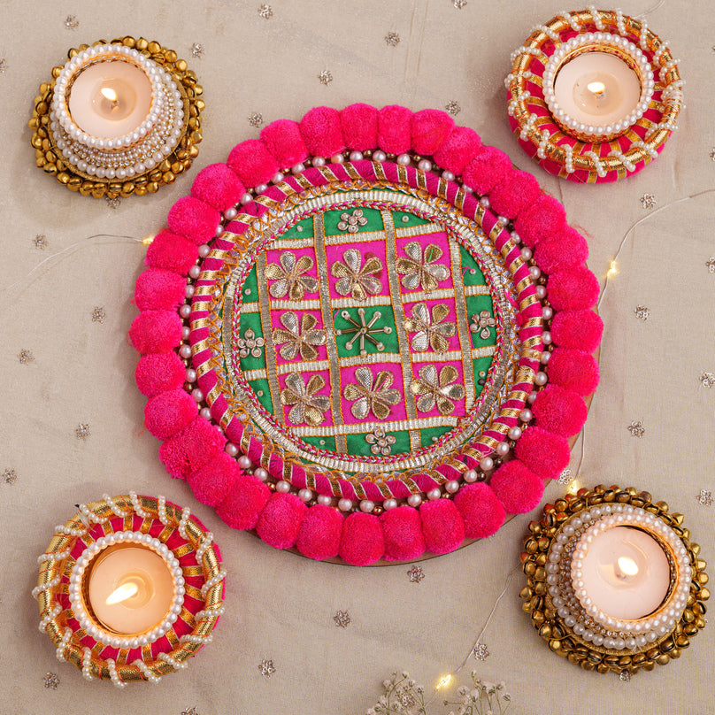 
                      
                        Radiant Blossom Rangoli
                      
                    