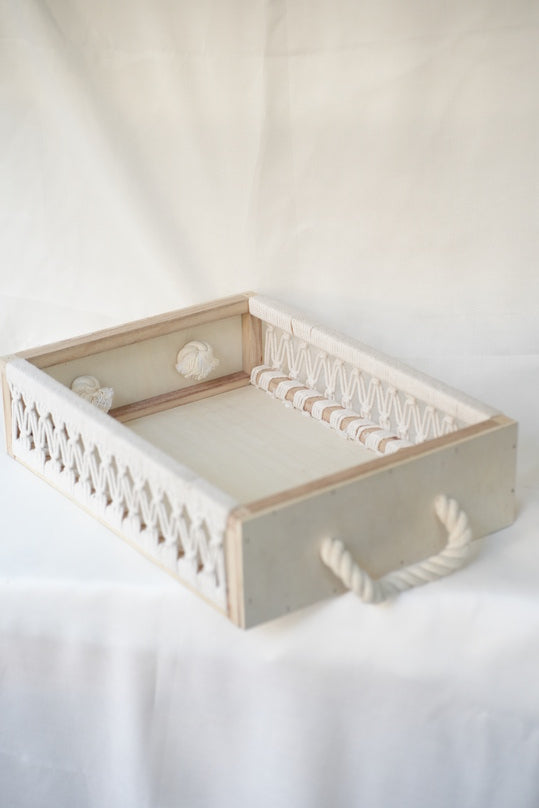 Reactangular Wooden Basket