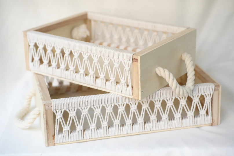 
                      
                        Reactangular Wooden Basket
                      
                    