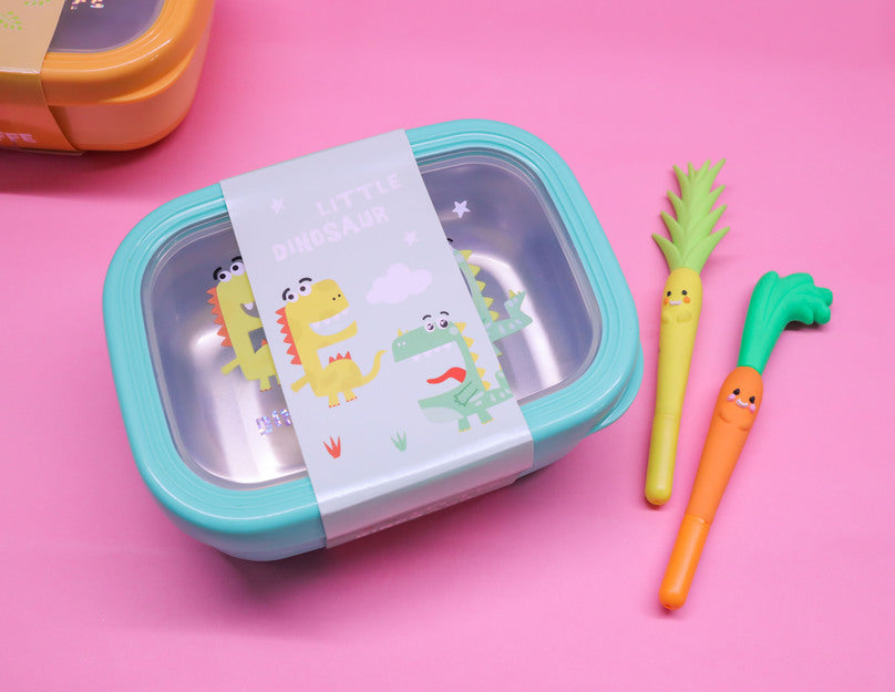 
                      
                        Sea Green Dinosaur Rectangle Stainless Steel Lunch Box 
                      
                    