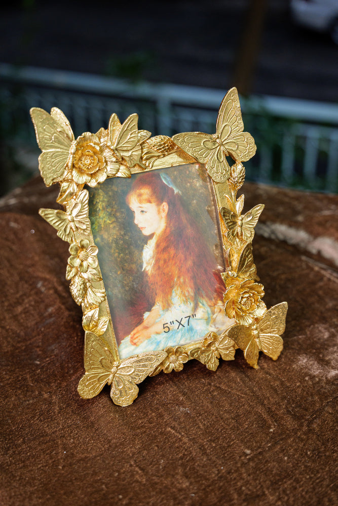 Resin Photo Frame with Butterfly Motif