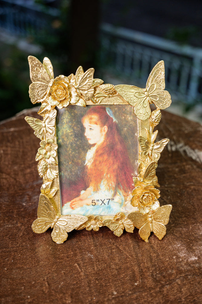 Resin Photo Frame with Butterfly Motif