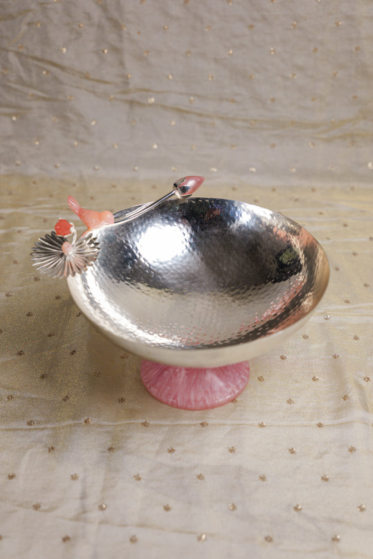 Rose charm decorative bowl for dry fruit serving